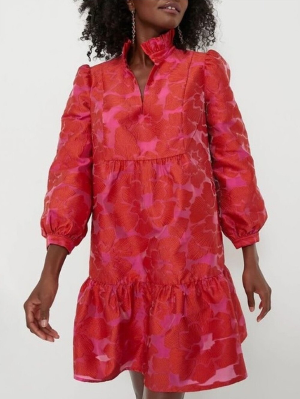 Tuckernuck Dress Women's Small Palmerston Red Fil Coupe